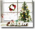 ジグソーパズル：窓辺のクリスマス